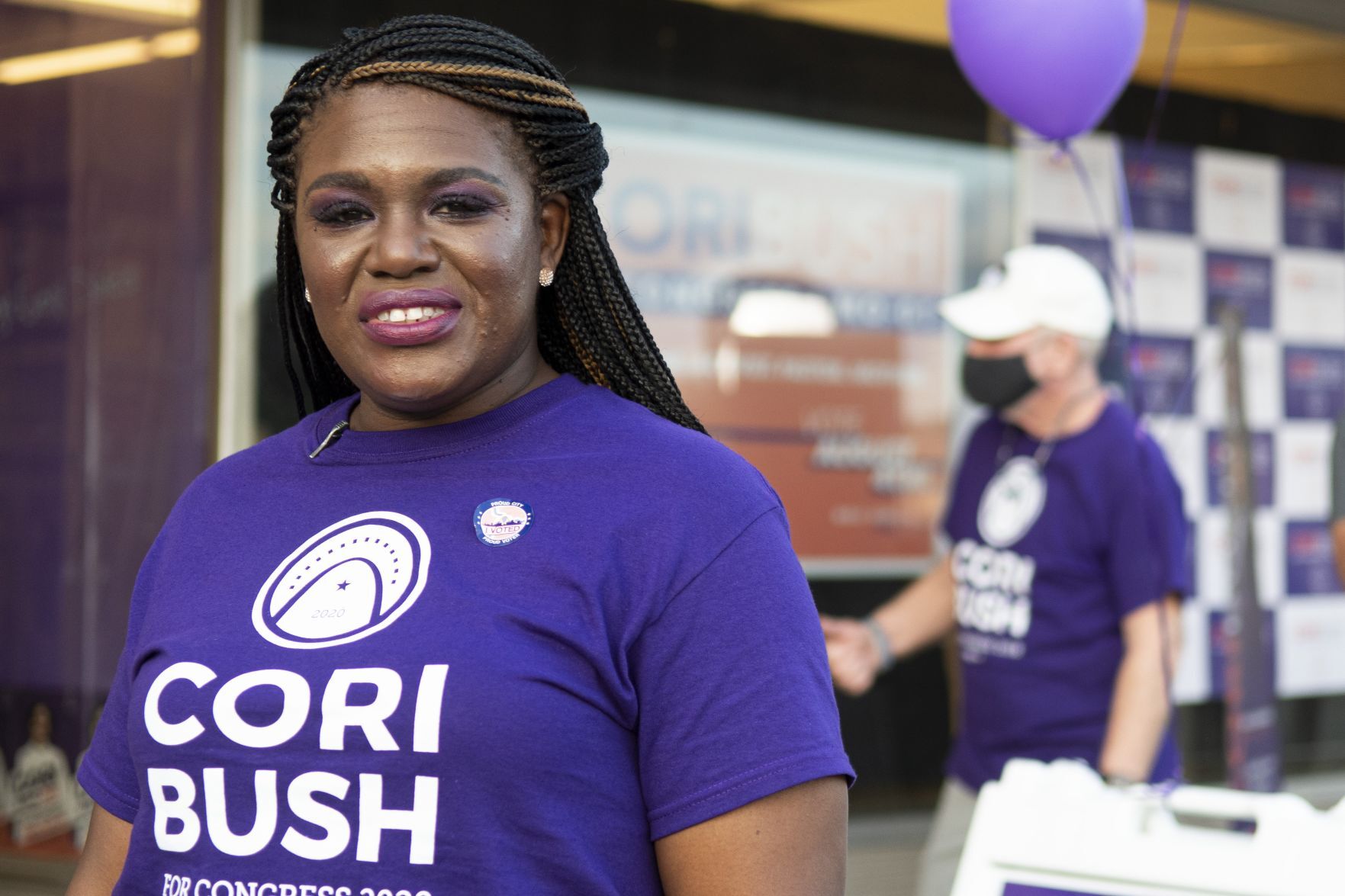 Cori Bush on election night